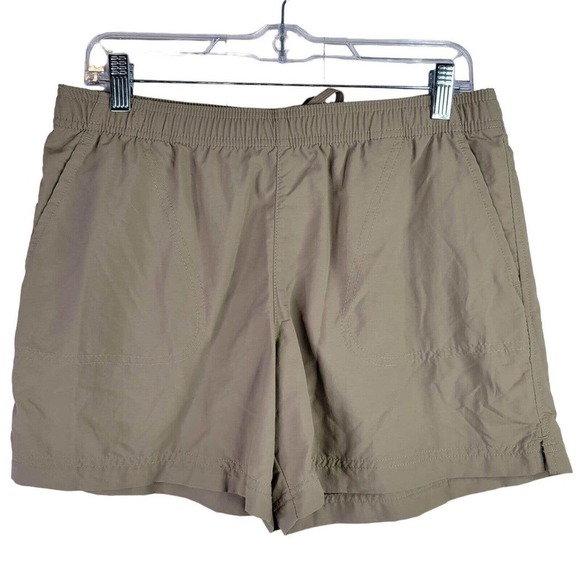 Columbia Women's Shorts Medium Khaki Tie-Front Nylon Hiking Outdoor - Picture 2 of 10